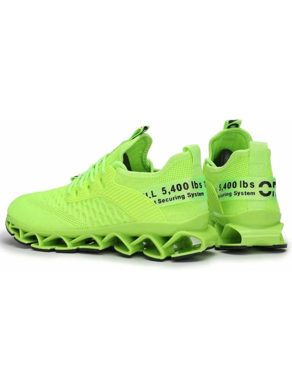 Women's Green Breathable Mesh Running Blade Non Slip Casual Basketball Shoes